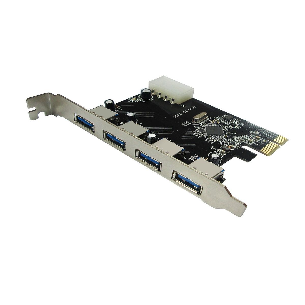 GENERICO - Tarjeta Pci Express Card Usb 3.0 De 4 Puertos Adaptador Pc