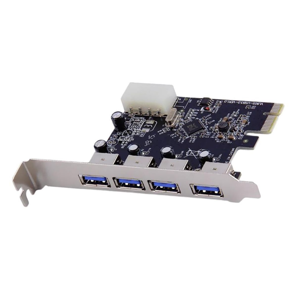 GENERICO - Tarjeta Pci Express Card Usb 3.0 De 4 Puertos Adaptador Pc