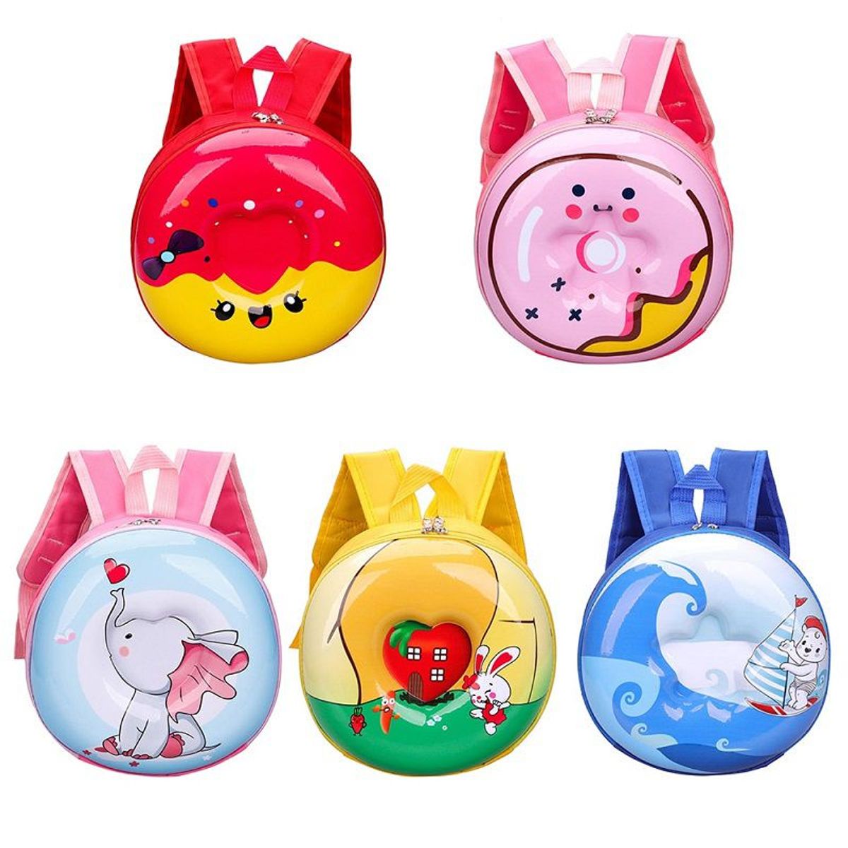 ITELSISTEM - Mini Mochila Donut Niños Impermeable bolso Itelsistem Escolar