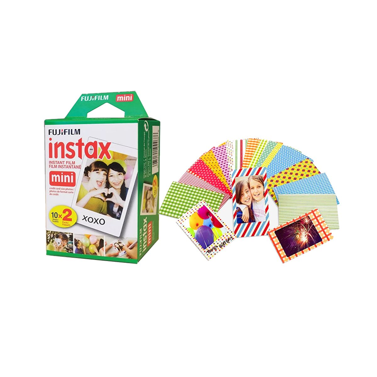 FUJIFILM - Pack de Pelicula Fujifilm  Instax + Sticker x 20 unid.