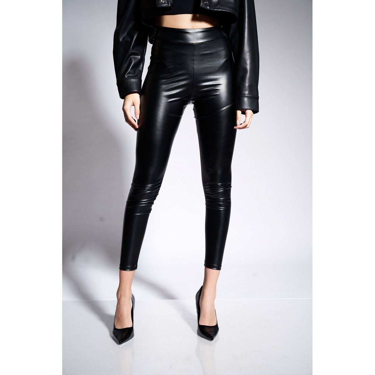 BNEDICTA - LEGGINS LATEX KYLIE BLACK BNEDICTA PARA MUJER