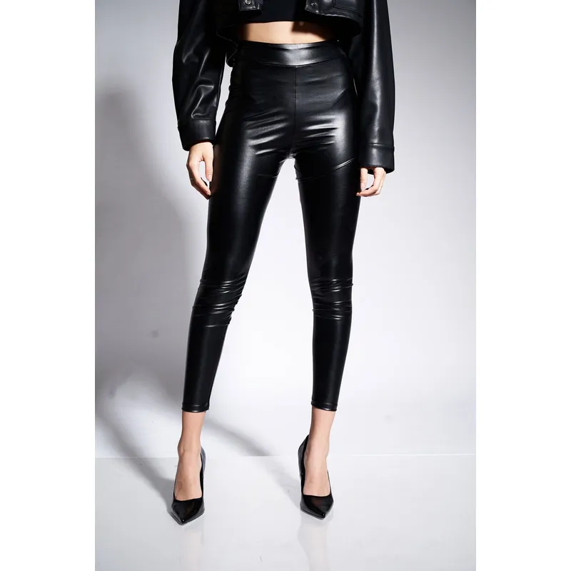 BNEDICTA - LEGGINS LATEX KYLIE BLACK BNEDICTA PARA MUJER