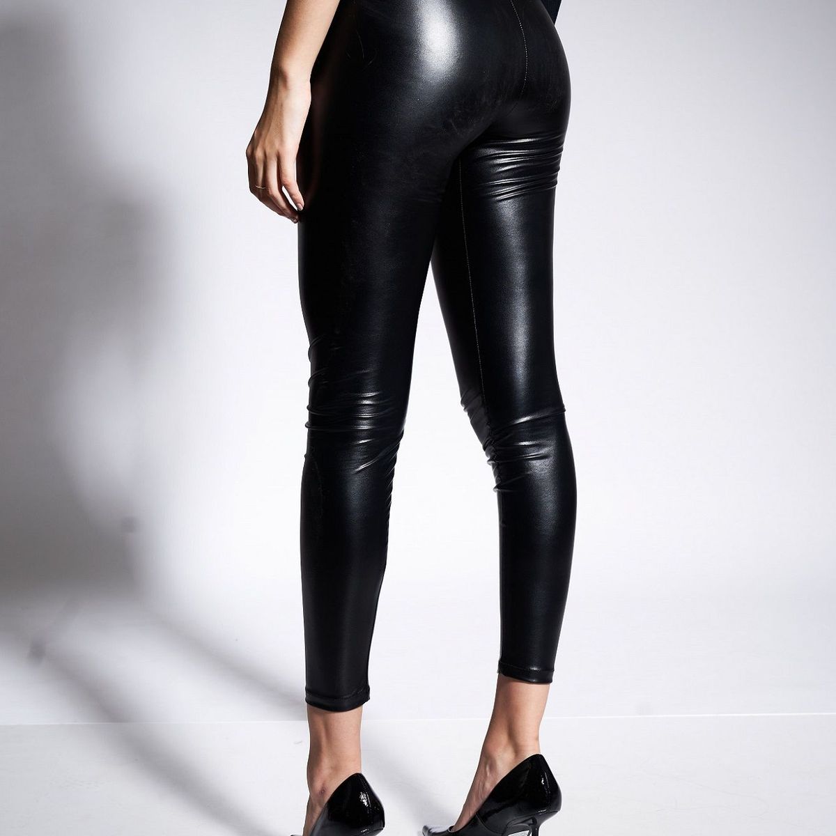 BNEDICTA - LEGGINS LATEX KYLIE BLACK BNEDICTA PARA MUJER