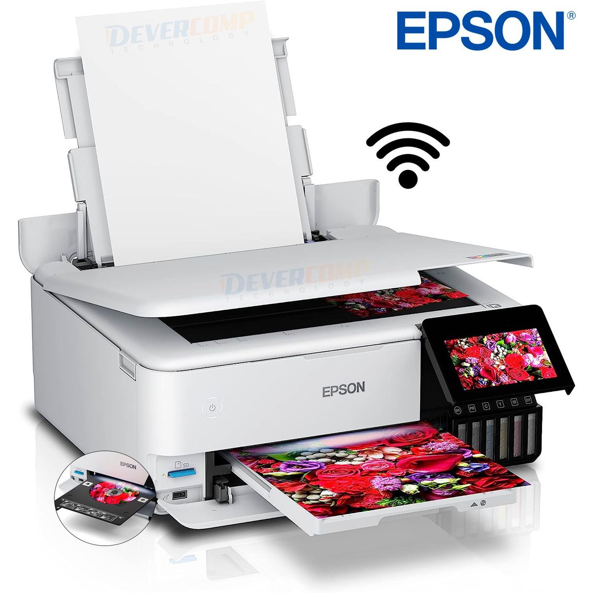 EPSON - Impresora Epson Ecotank L8160 Multifuncional Wifi Red USB