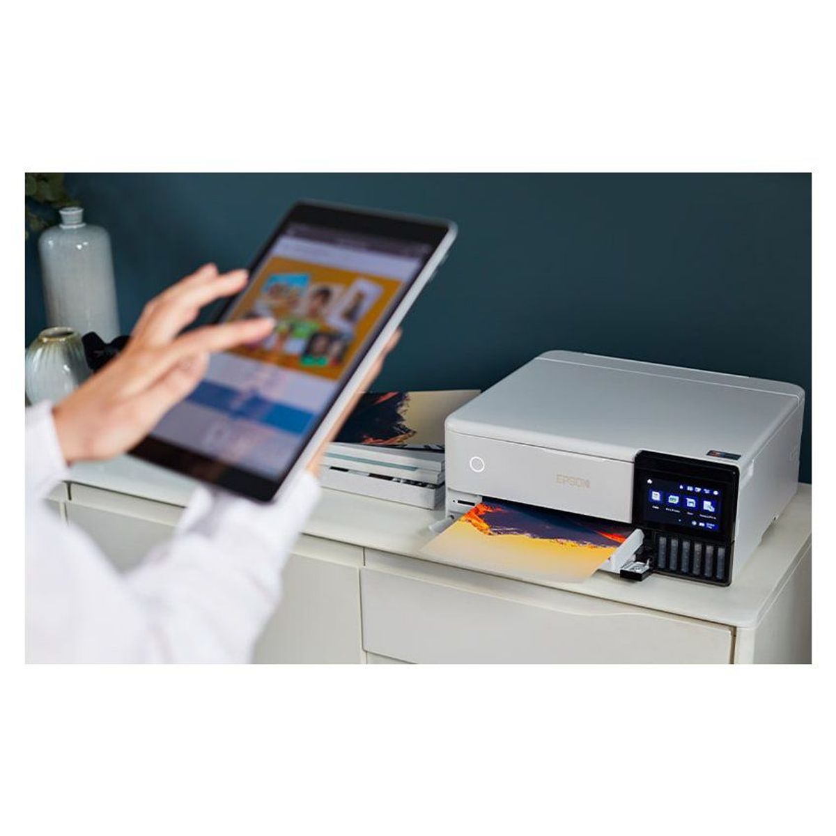 EPSON - Impresora Epson Ecotank L8160 Multifuncional Wifi Red USB