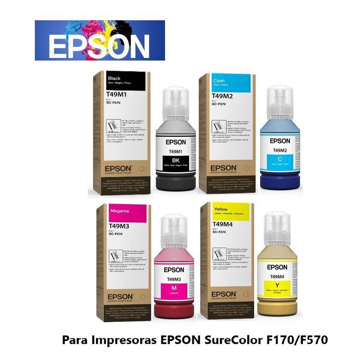 EPSON - Pack de Tinta Epson Sublimacion