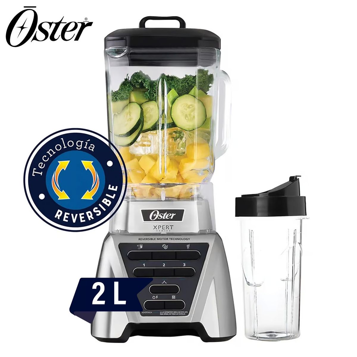 OSTER - Licuadora Xpert Series  Vaso Blen´d N GO Oster BLST3ACPG 053 cromado