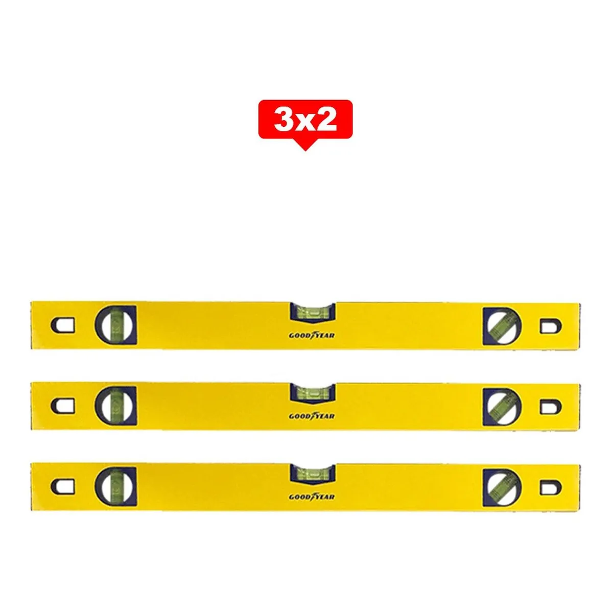 GOODYEAR - Nivel Magnetico Imantado Goodyear 600 mm CRV 3X2