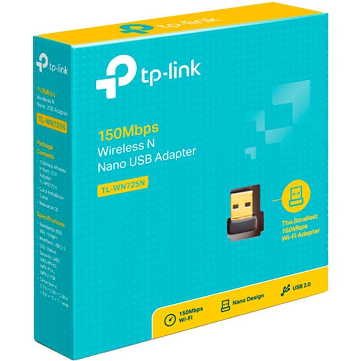 TP LINK - Adaptador Usb Tp-link Nano Inalambrico Tl-wn725n 150 Mbps