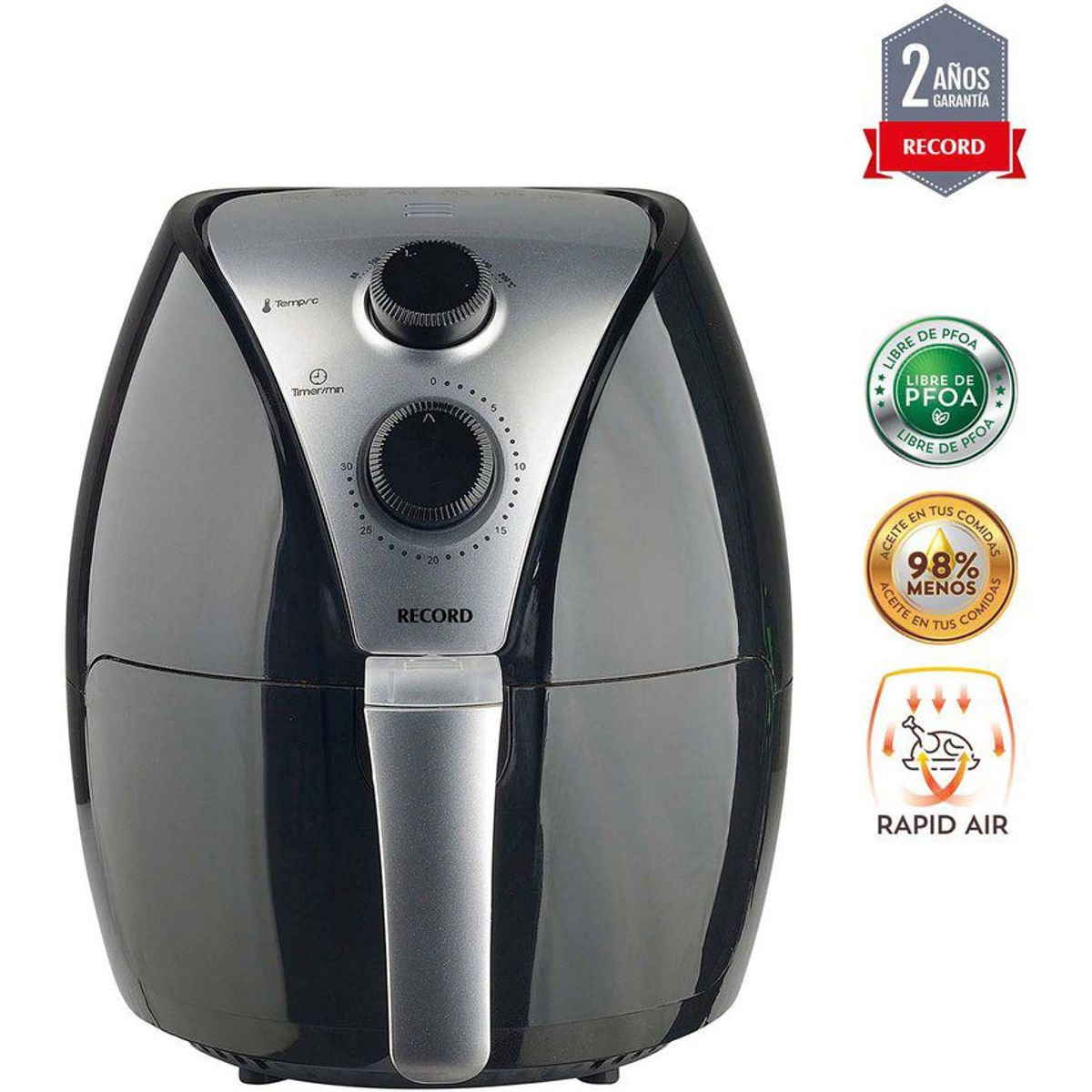 RECORD - Record Freidora de Aire Inox Collection 2.5 L