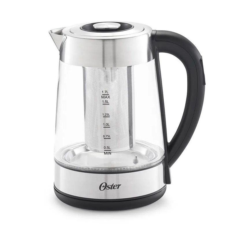 OSTER - Hervidor Eléctrico de Vidrio Oster BVSTKT8990-053 Acero y Negro