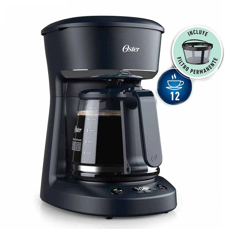 OSTER - Cafetera Programable Oster de 12 tazas BVSTDCP12B