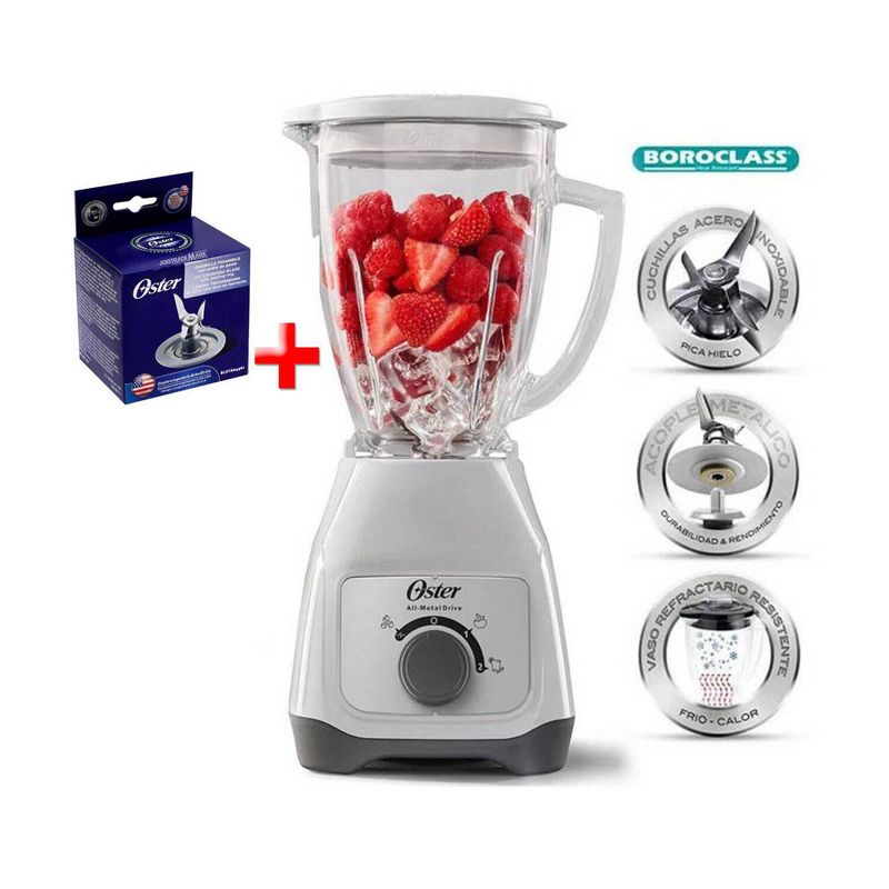 OSTER - Combo Licuadora Oster BLSTKAG-WRD 2v +Cuchilla 4961