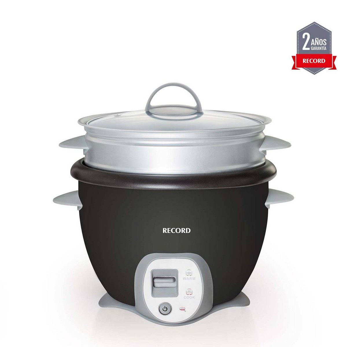 RECORD - Olla Arrocera  Record REC-CLONES101 negra 1.8L con función sofrito