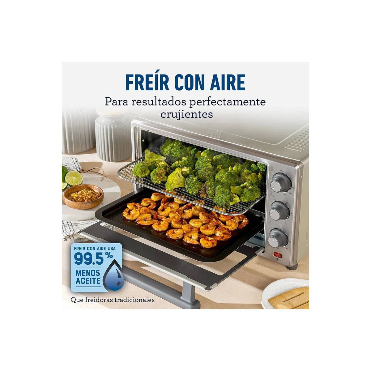OSTER - Horno con freidora de aire Oster  25L  TSSTTVLS25