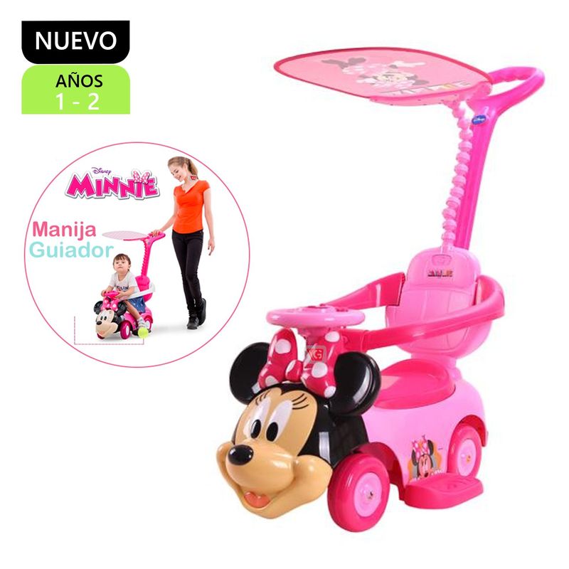 DISNEY BABY - Correpasillos Minnie con Guiador y Sombrilla MINNIE