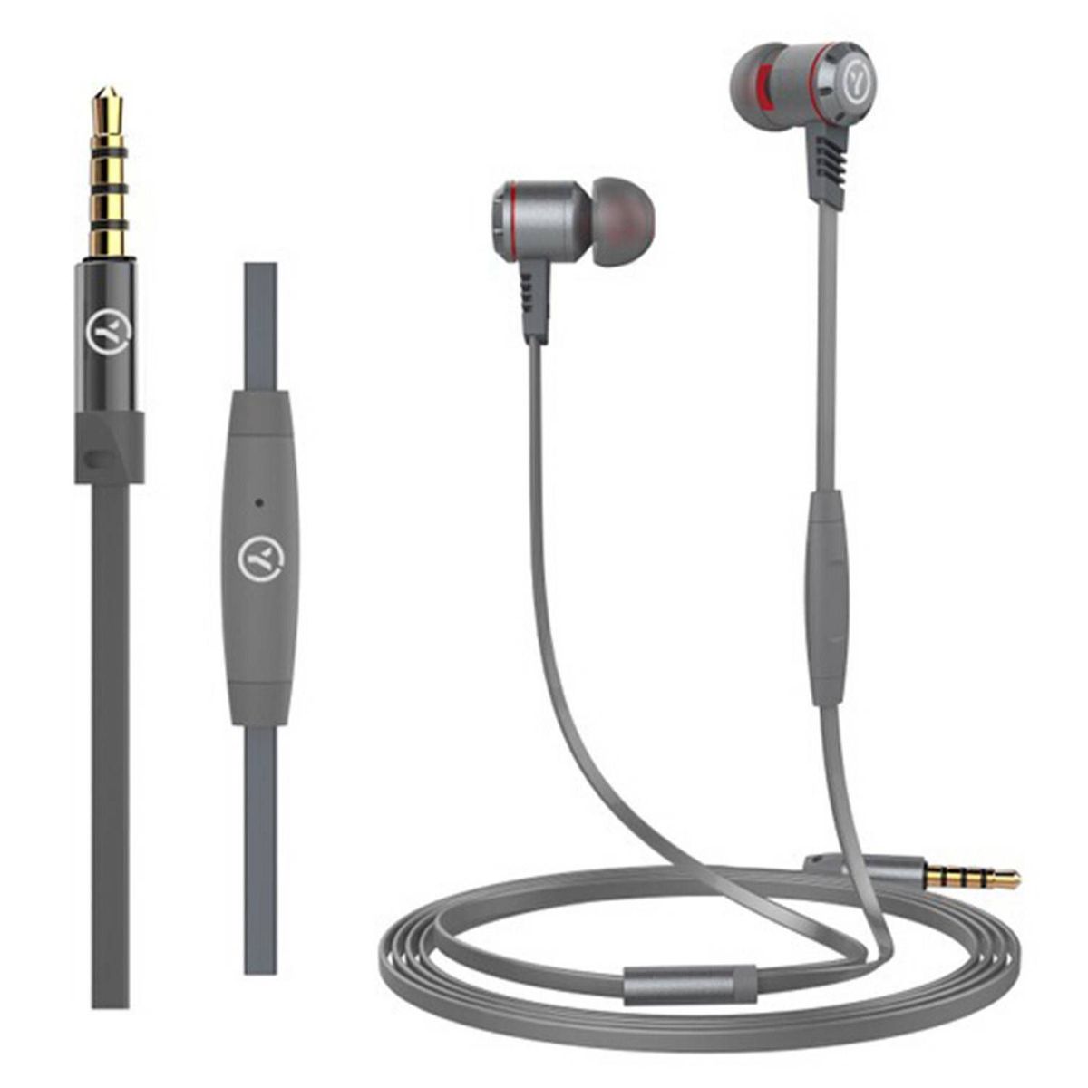 YOLO - Audífonos Smartphones YEP1696M Gris