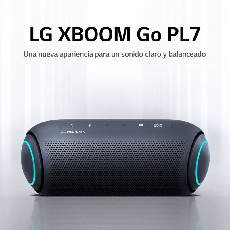 LG - Parlante bluetooth portatil xboom pl7 go black