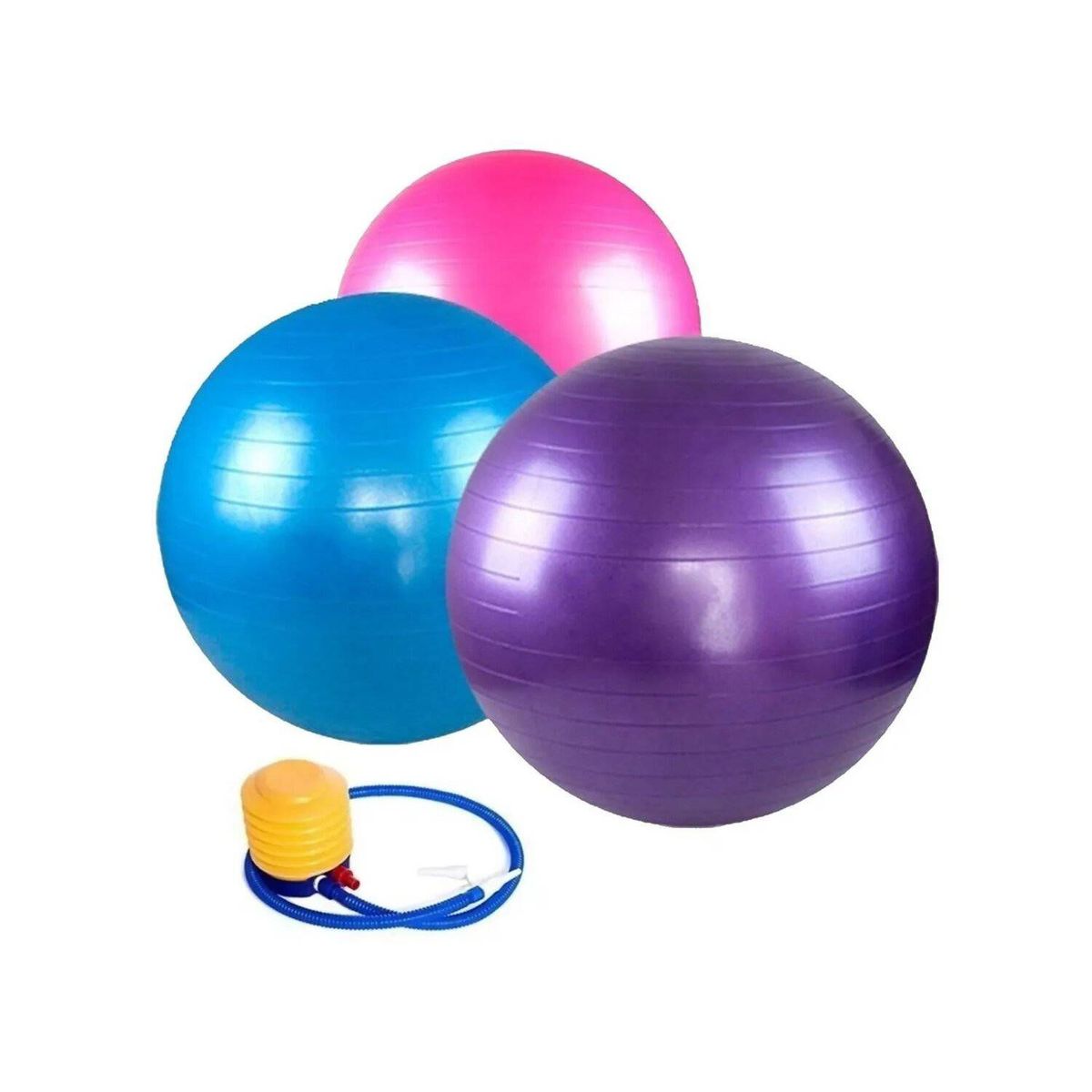 GENERICO - Gym Ball Pelota para Yoga Pilates 65cm  Inflador Aleatorio