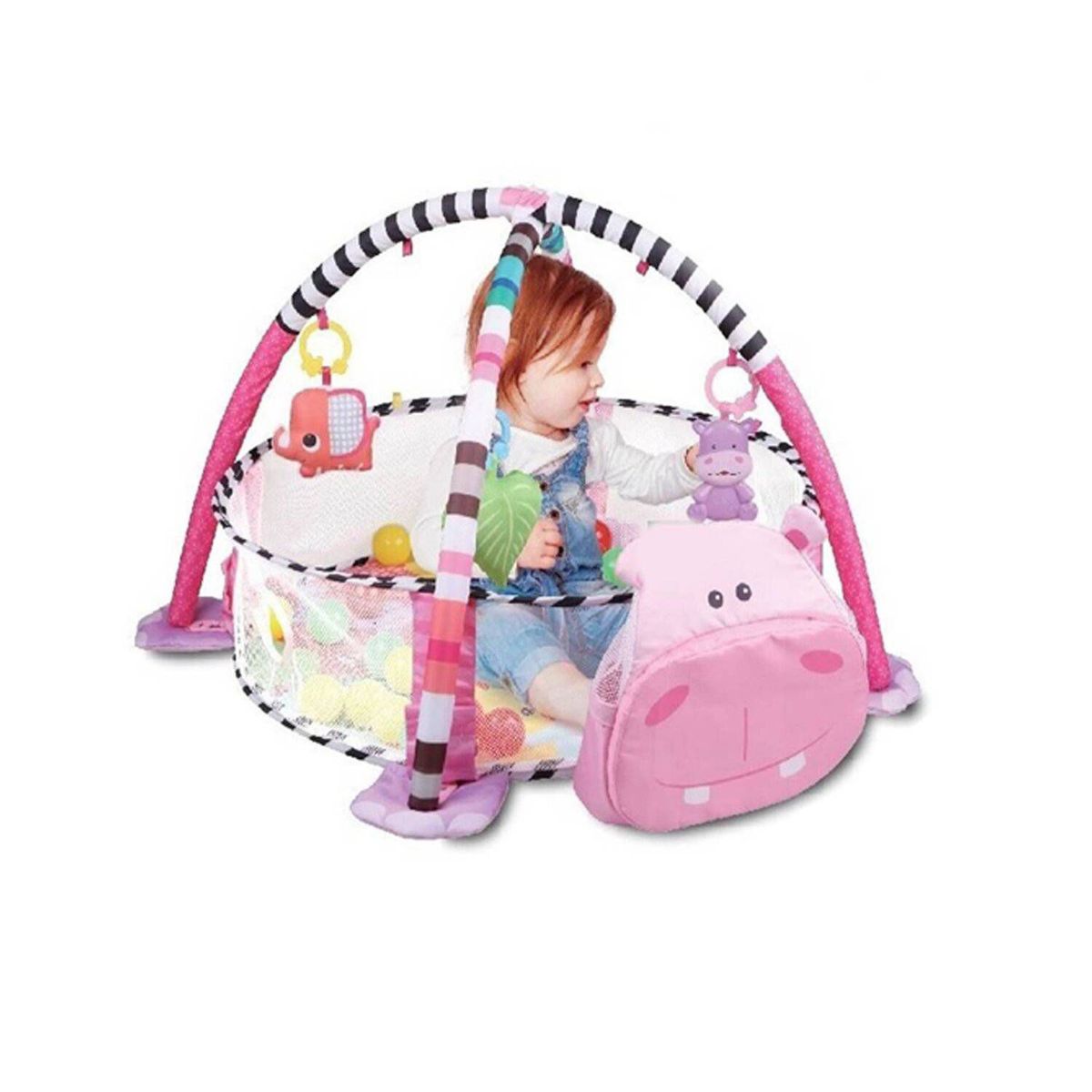 IDEAL - Gimnasio Ideal para Bebes 3 EN 1 Hipopótamo