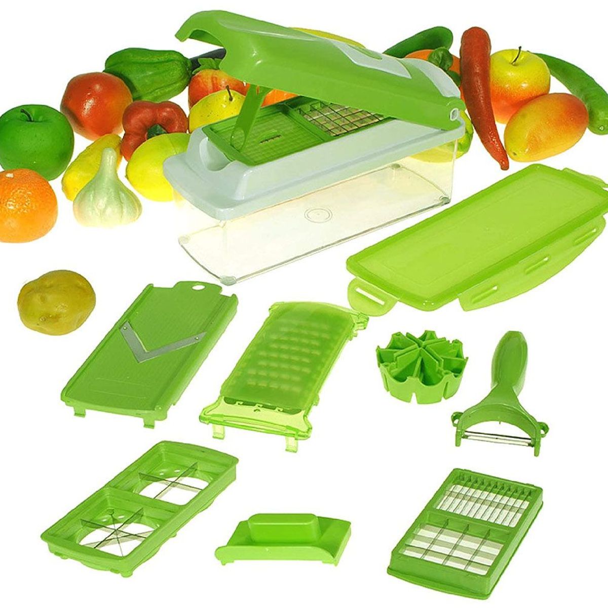 GENERICO - Picador rallador de frutas y verduras 12 pzas