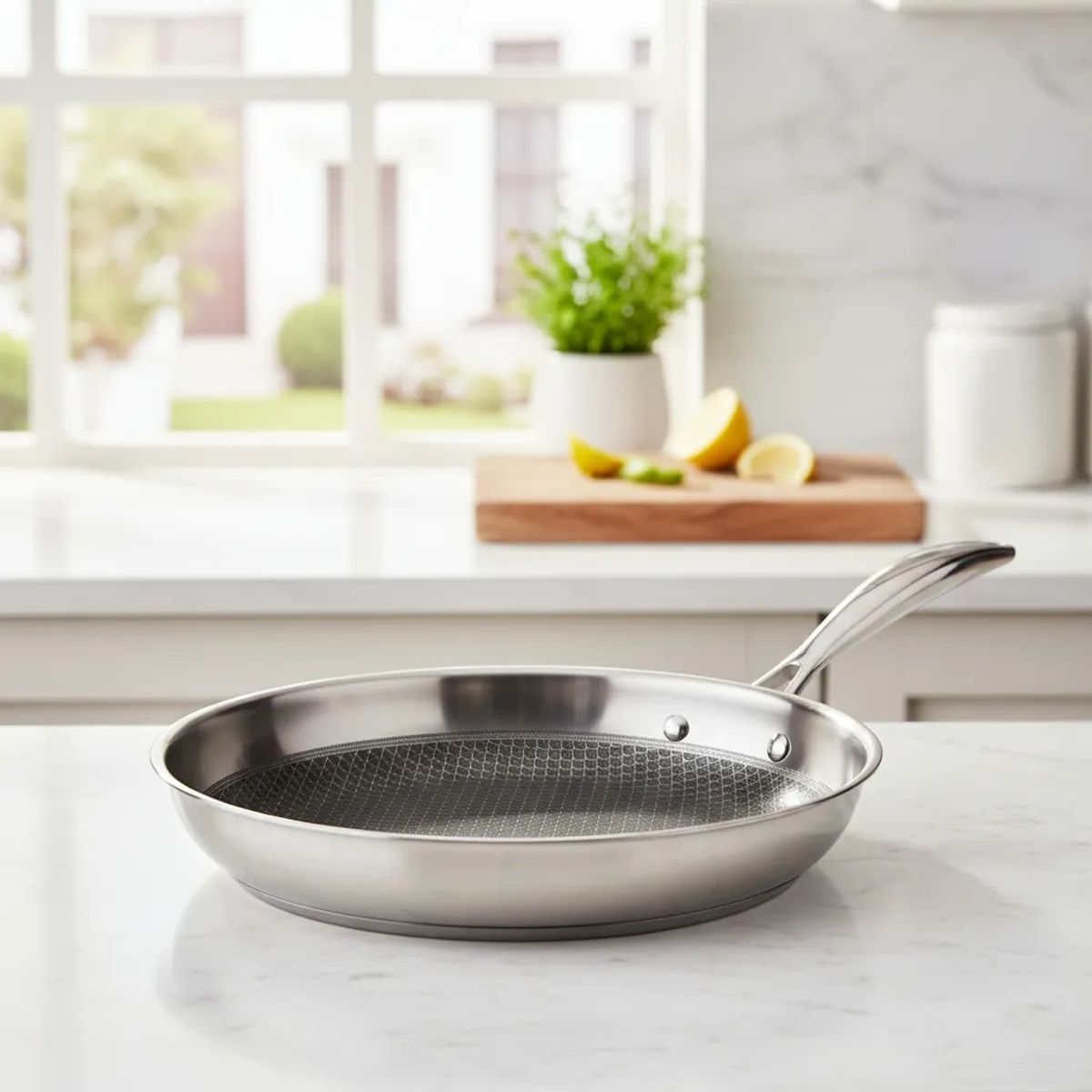 RECORD - Sartén Titán Acero Inoxidable Antiadherente N°20