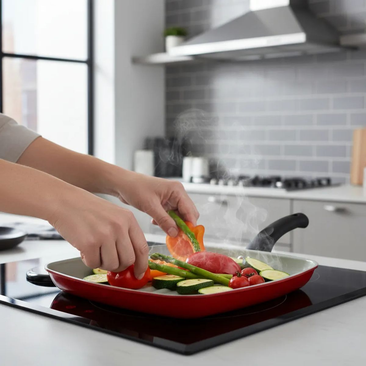 RECORD - Sartén asador Record recubrimiento antiadherente cerámico  28 cm