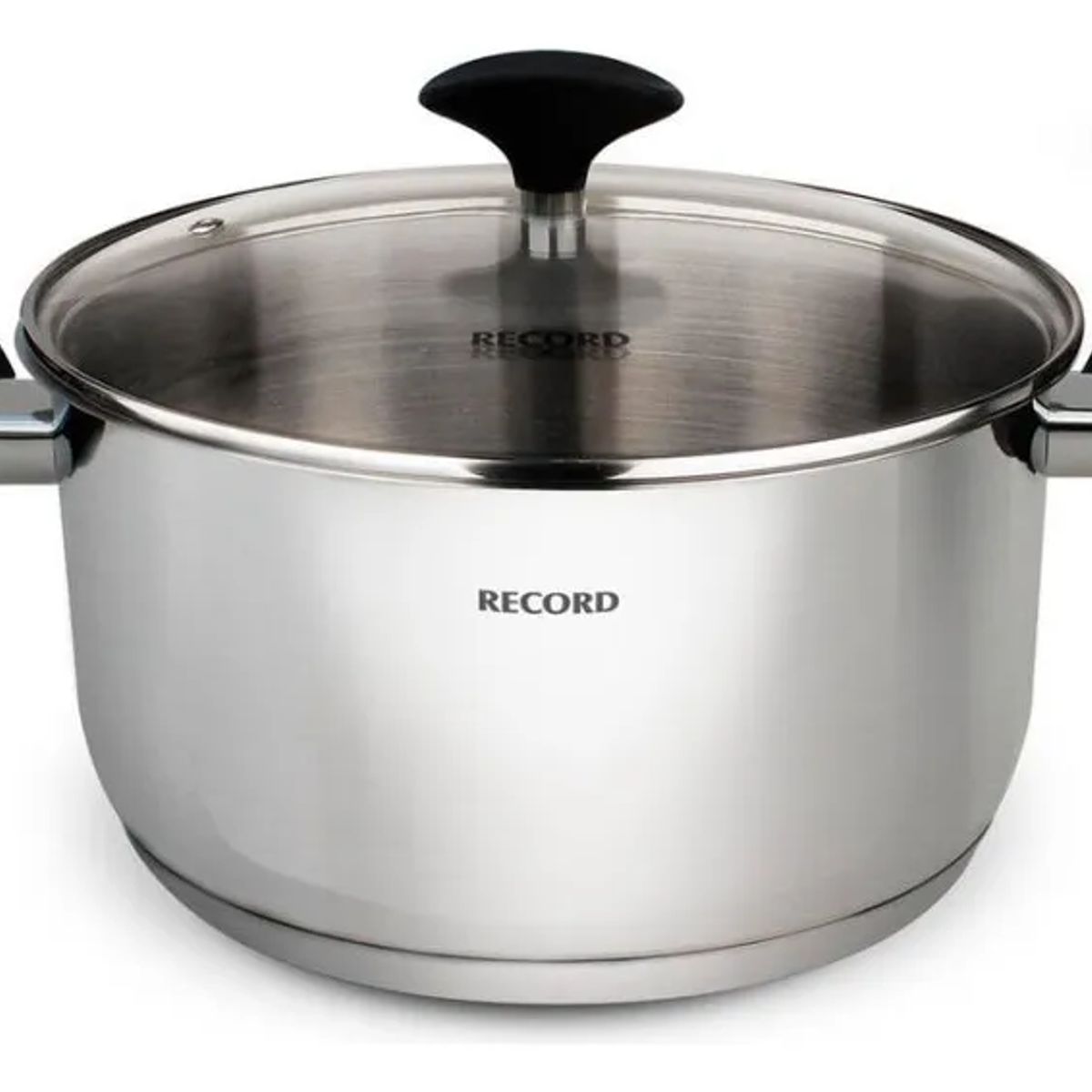 RECORD - Olla Record Gia Plus Acero Inoxidable con tapa de vidrio 26 cm