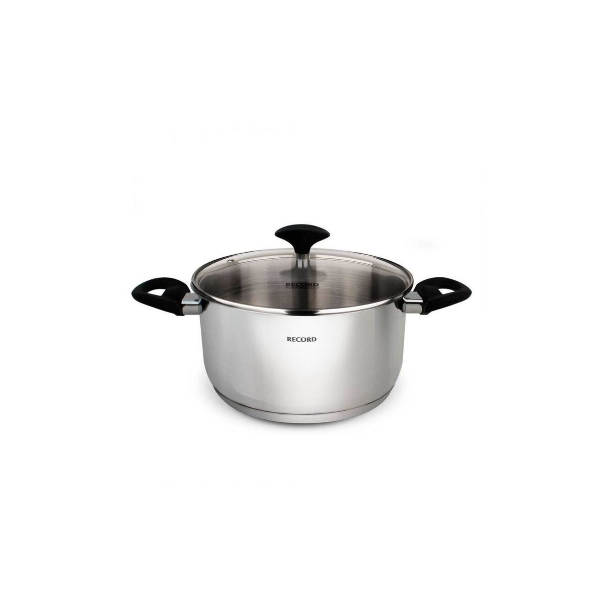 RECORD - Olla Record Gia Plus Acero Inoxidable con tapa de vidrio 26 cm