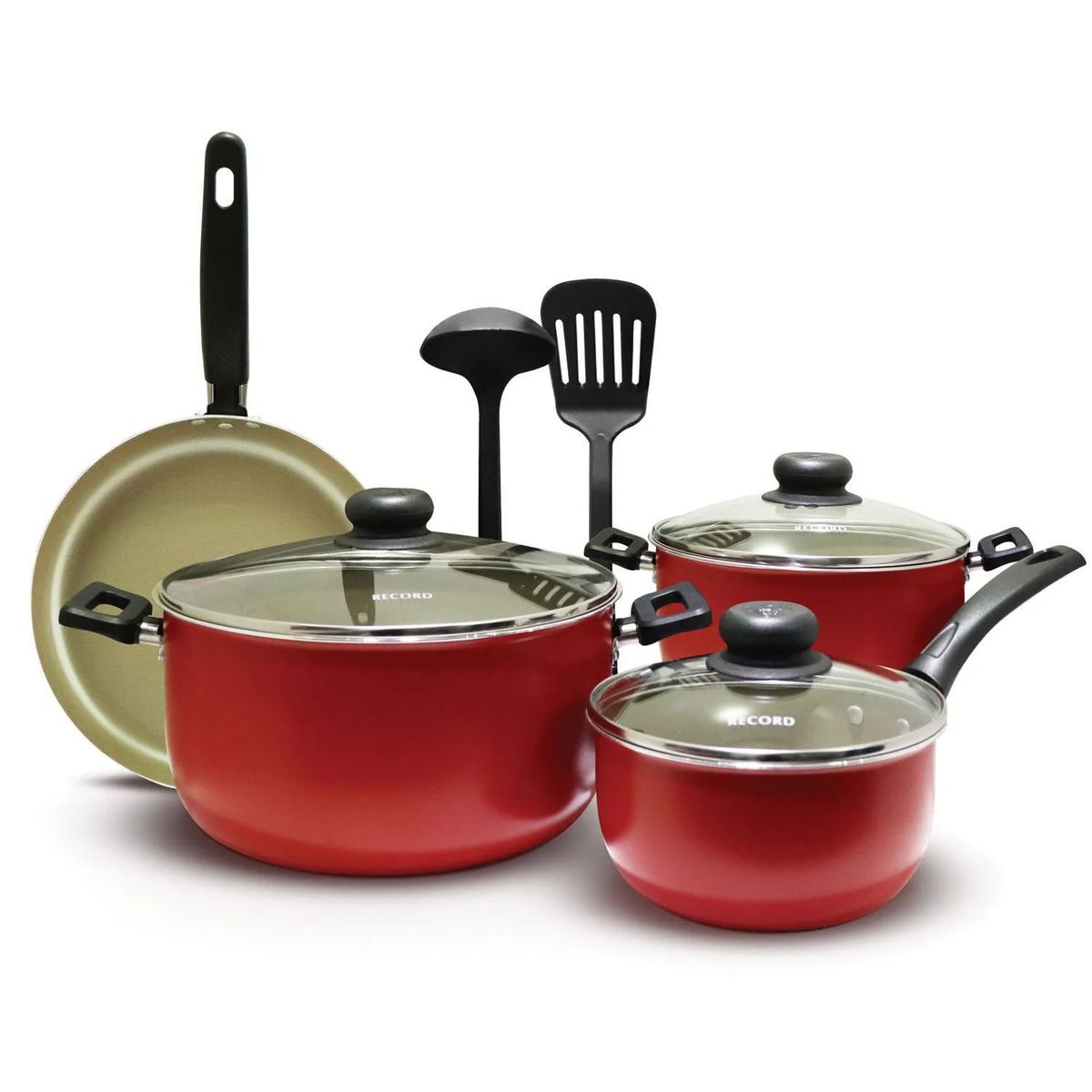 RECORD - Juego de ollas antiadherentes Record 9290092750 9 piezas