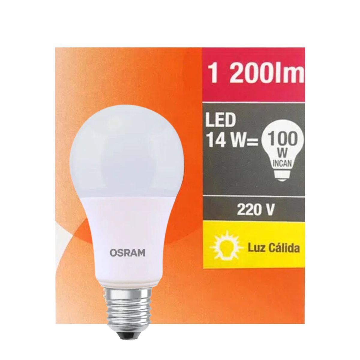 OSRAM - Foco led osram 14w - luz cálida