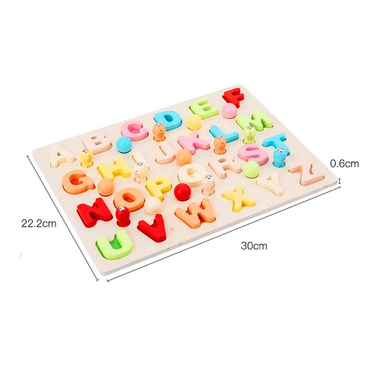 GENERICO - Juego Didático Pesca Digital Multifuncional Letras