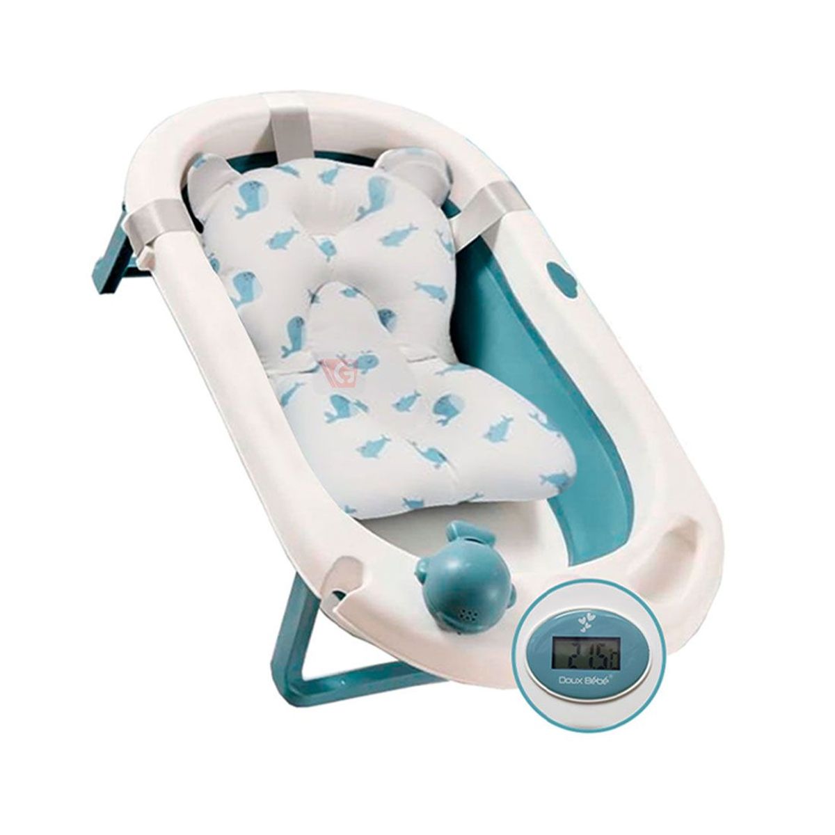 DOUX BEBE - Tina de baño para bebe plegable blue