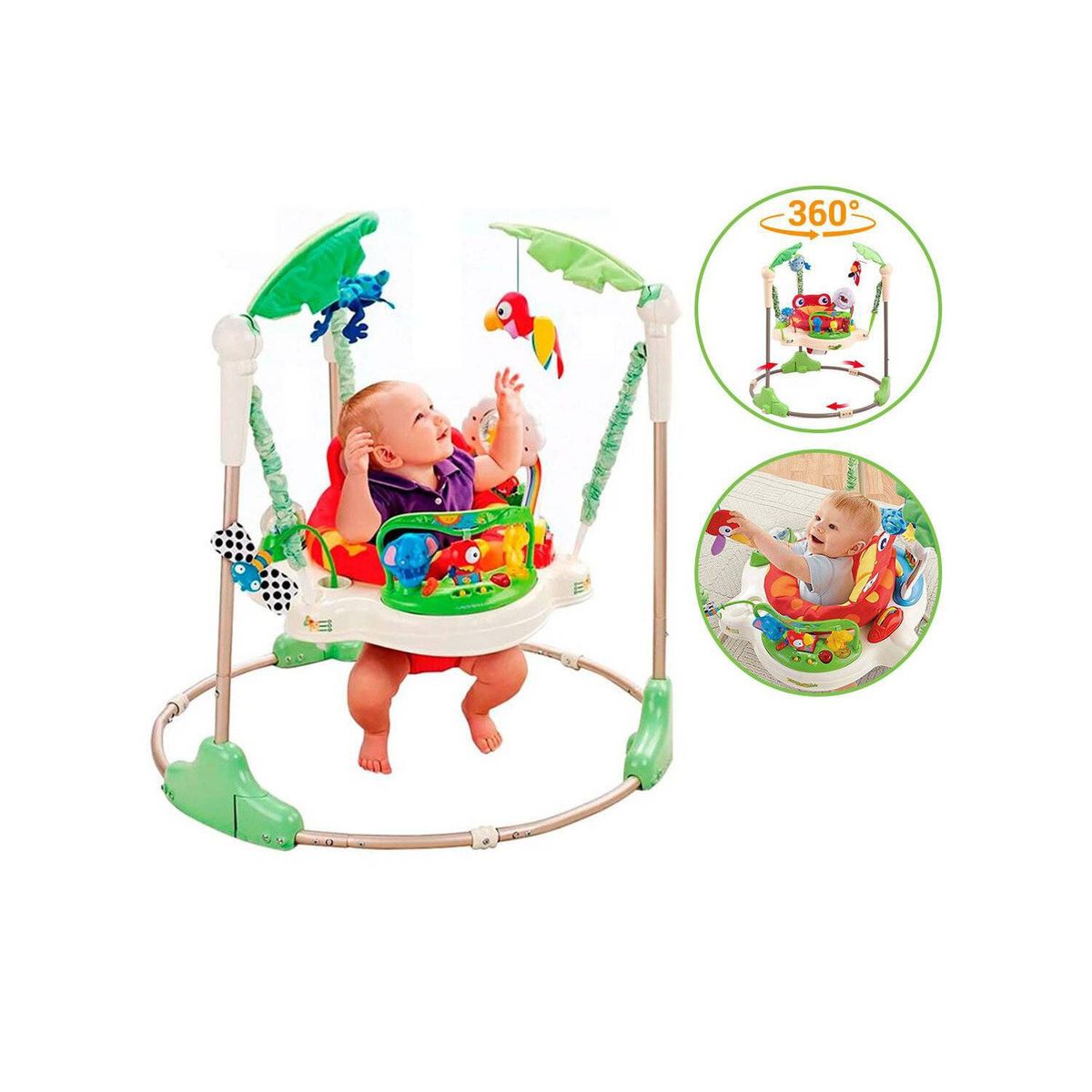 GETHEX - Saltarín Centro de Actividades Jumper 360° Ranita