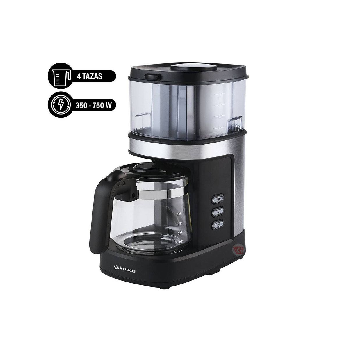 IMACO - Cafetera Con Moledor de Café ICMG4070 750W