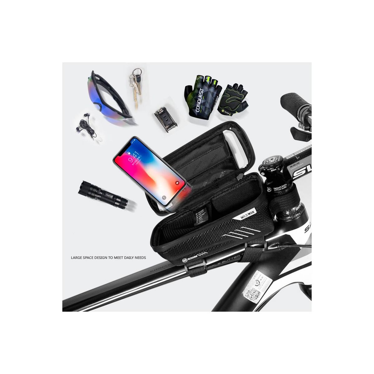 GENERICO - Estuche Rígido Impermeable para Celular para Bicicleta