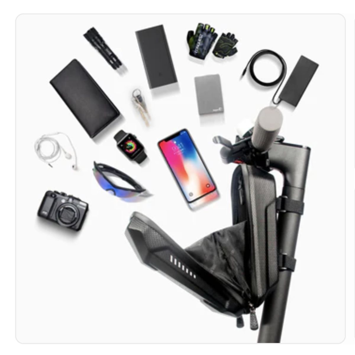 AURELA - Estuche Rígido Impermeable Celular Scooter Eléctrico