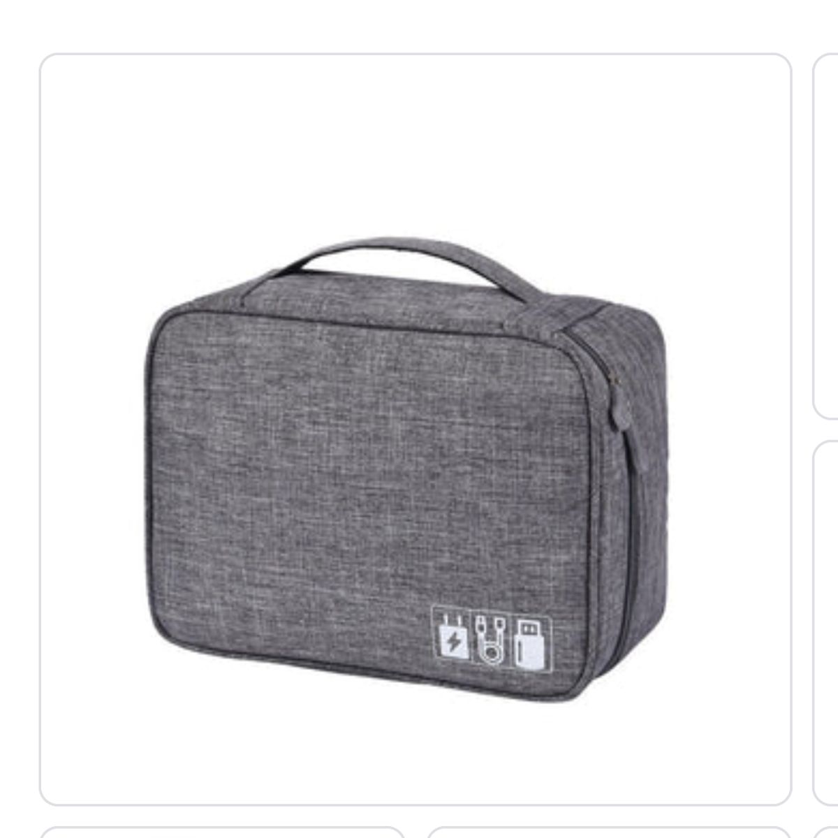 AURELA - Estuche Organizador de Cables y Accesorios Impermeable - Gris