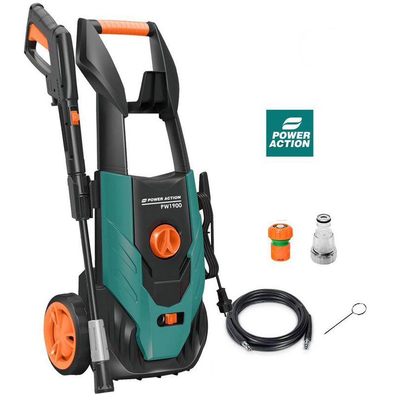 POWER ACTION - Hidrolavadora de alta presion power action 1900w 120 bar