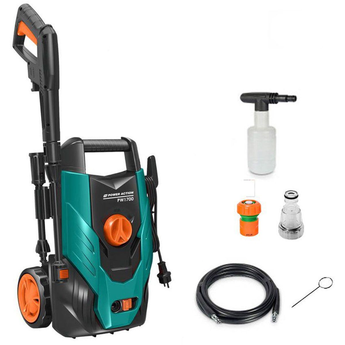 POWER ACTION - Hidrolavadora de alta presion power action 1700w bar 100