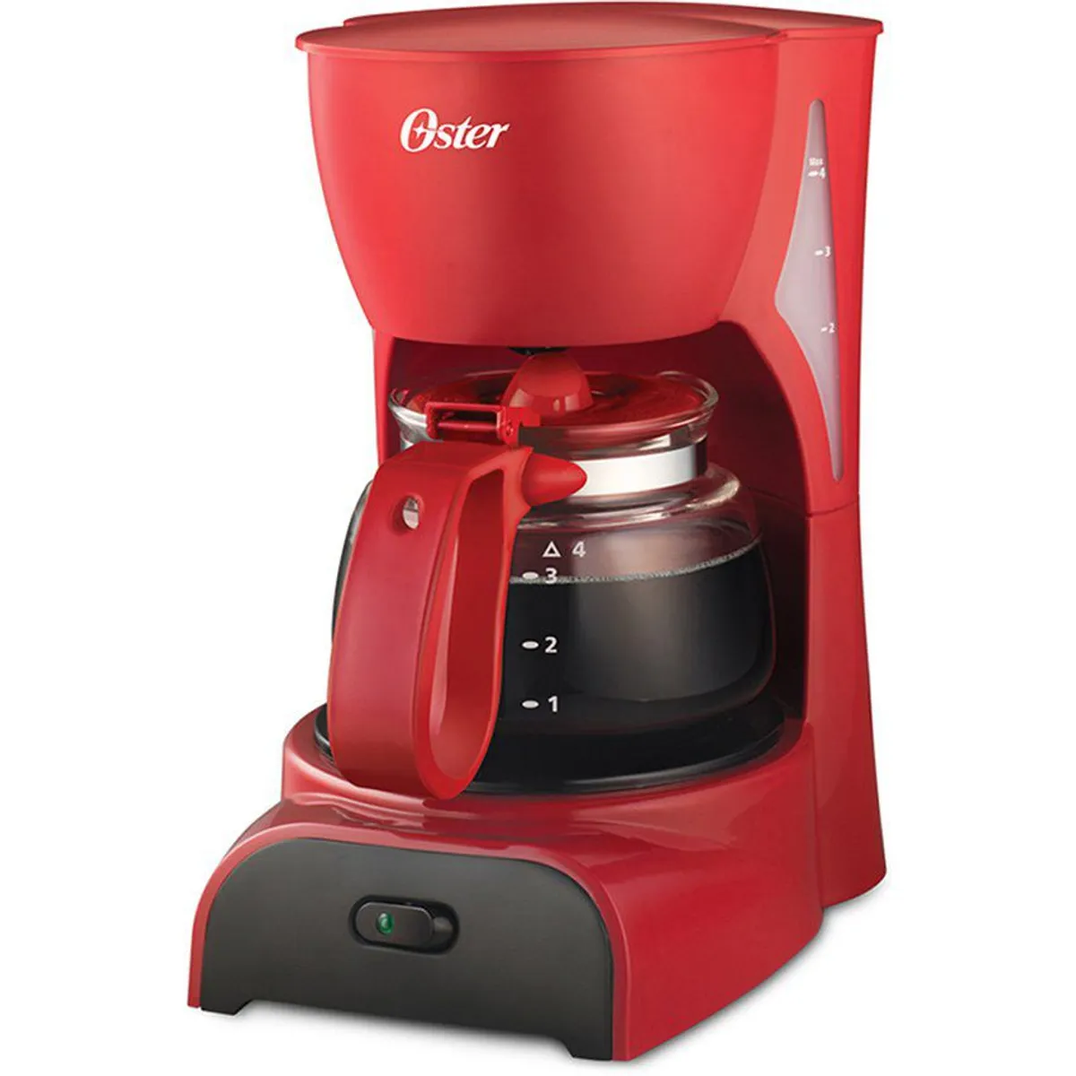 OSTER - Cafetera Oster BVSTDCDR5R-053  de 4 tazas  - rojo