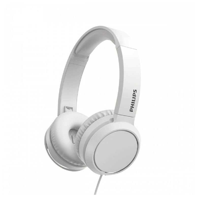 PHILIPS - Audífono CMicrof Philips TAH4105WT Extra bass plegable White