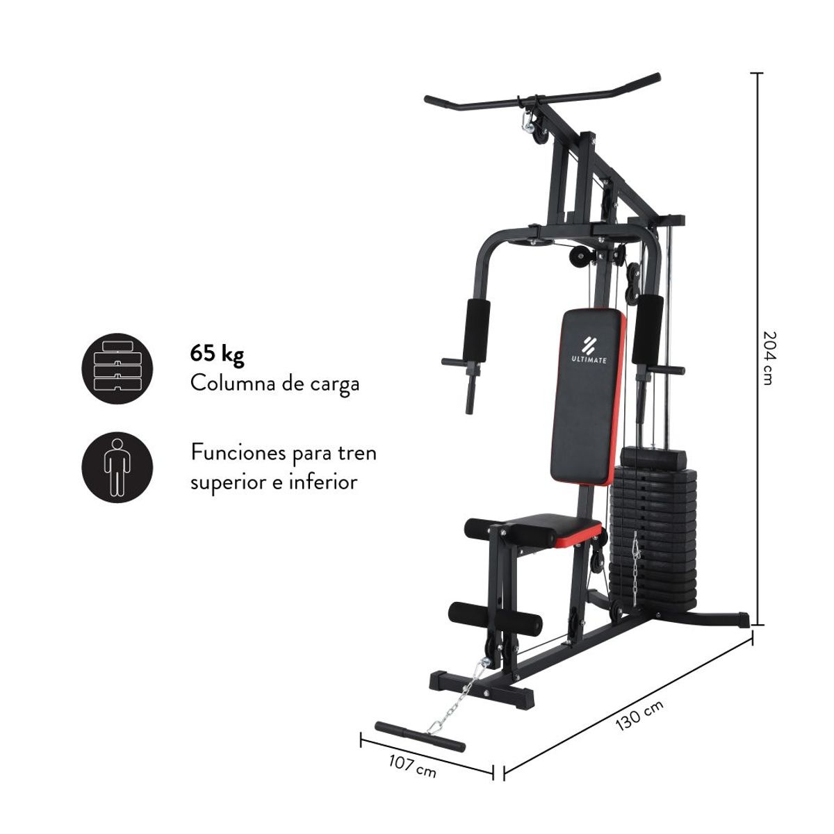ULTIMATE FITNESS - Home Gym P550 Pro 65 kg