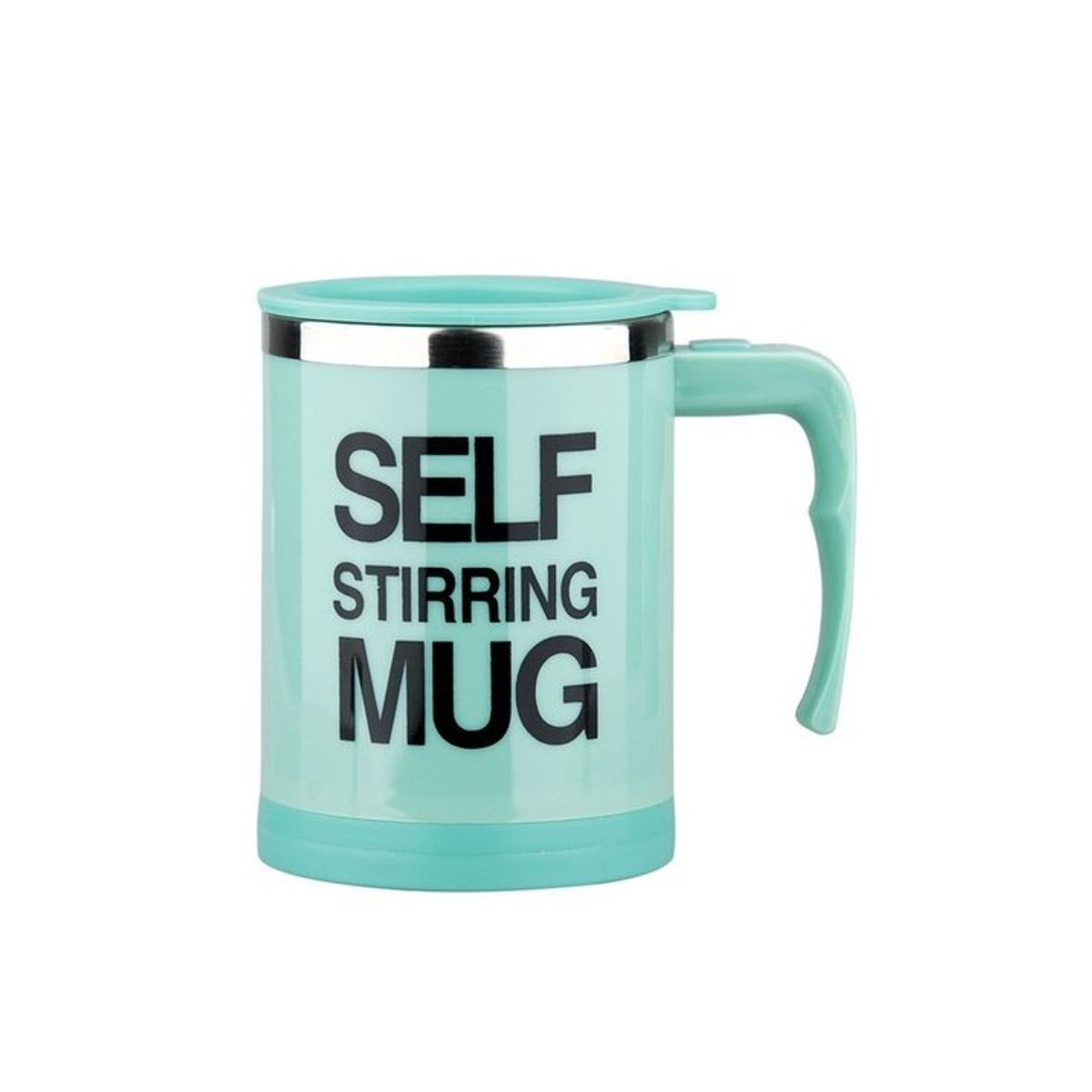 GENERICO - Taza Batidora Autoagitable Self Stirring Mug De Acero A Pila
