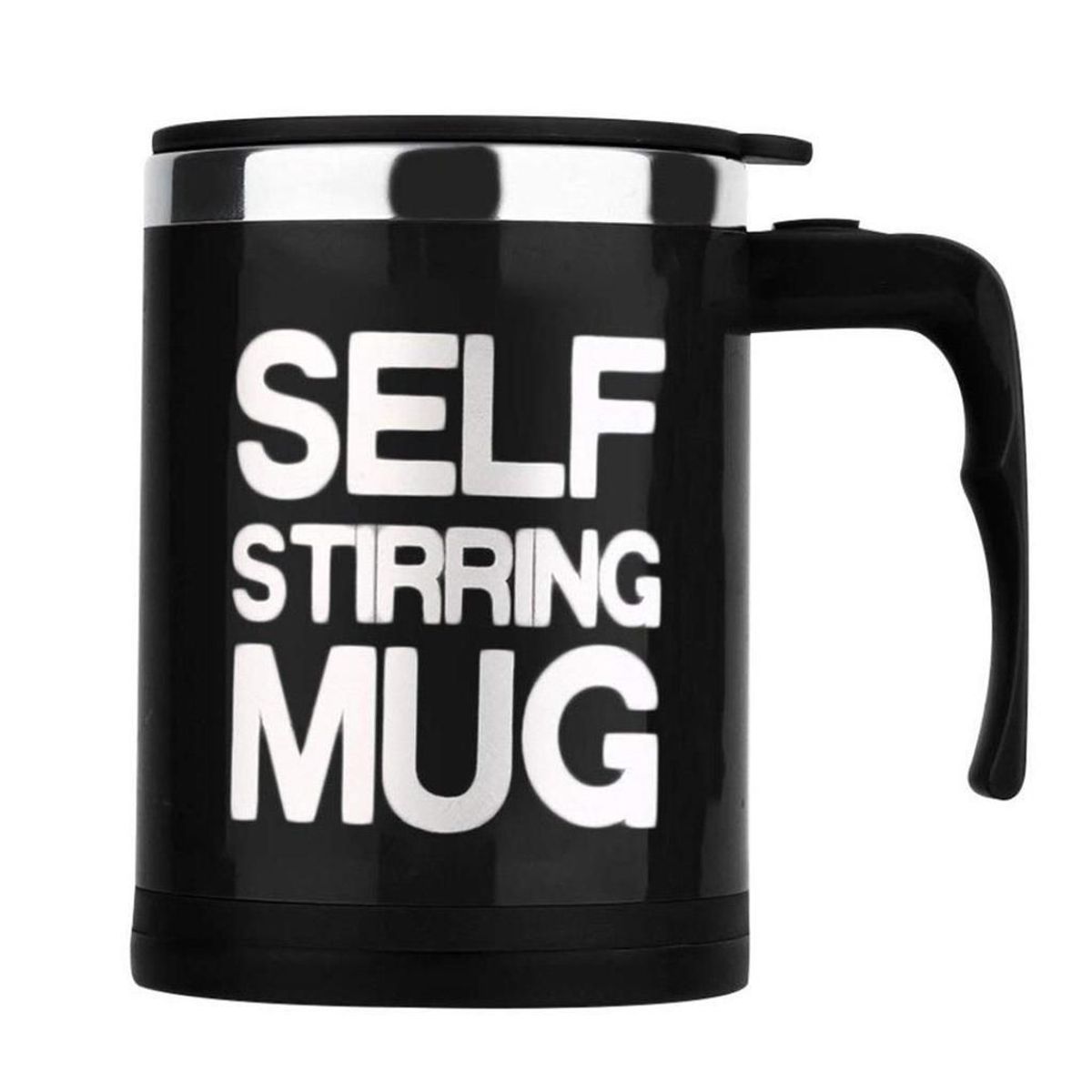 GENERICO - Taza Batidora Autoagitable Self Stirring Mug De Acero A Pila