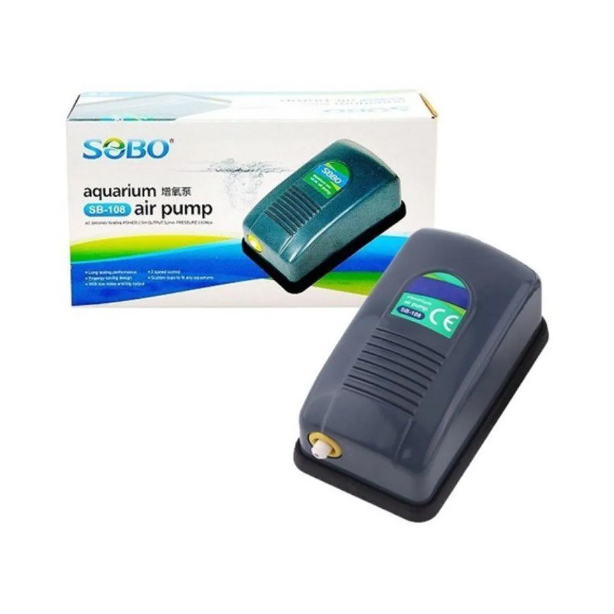 SOBO - Bomba De Aire Para Peceras Acuario 1 Salida Sobo