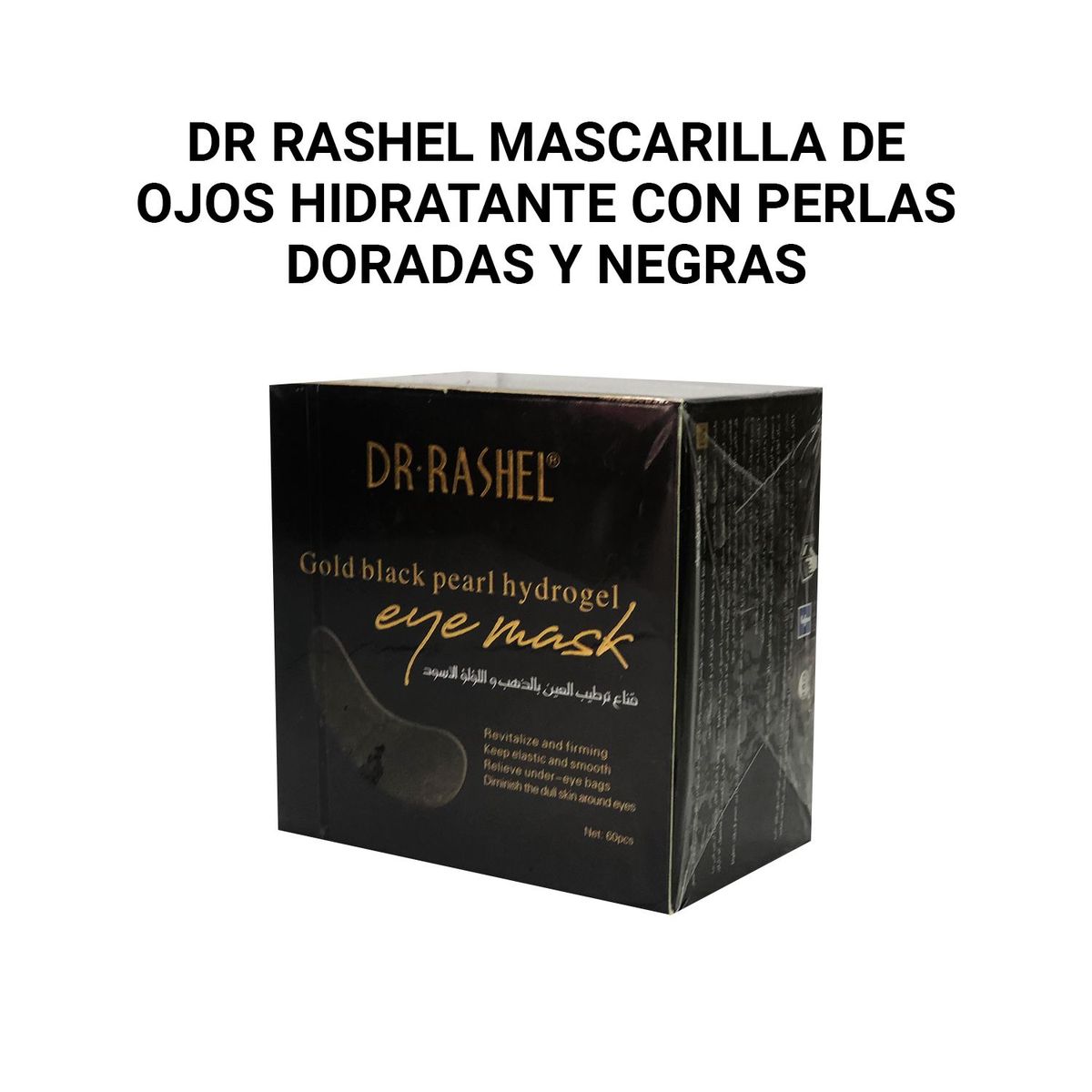 GENERICO - Dr Rashel Mascarilla de Ojos Hidratante con Perlas Doradas y Negras