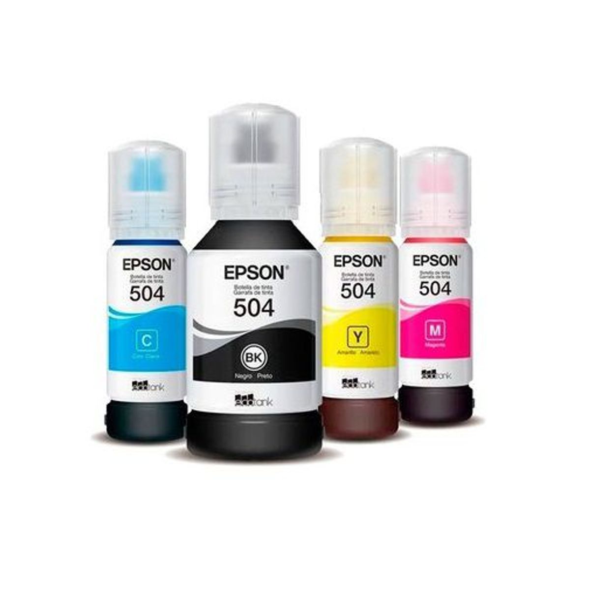 EPSON - Kit 4 Tintas Epson T504 Negro Cyan Magenta Yellow