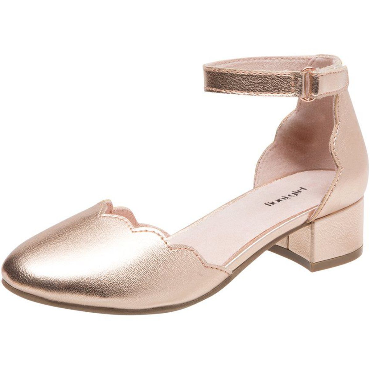FIONI - Zapatos laney scallop para niñas  190324 metalico