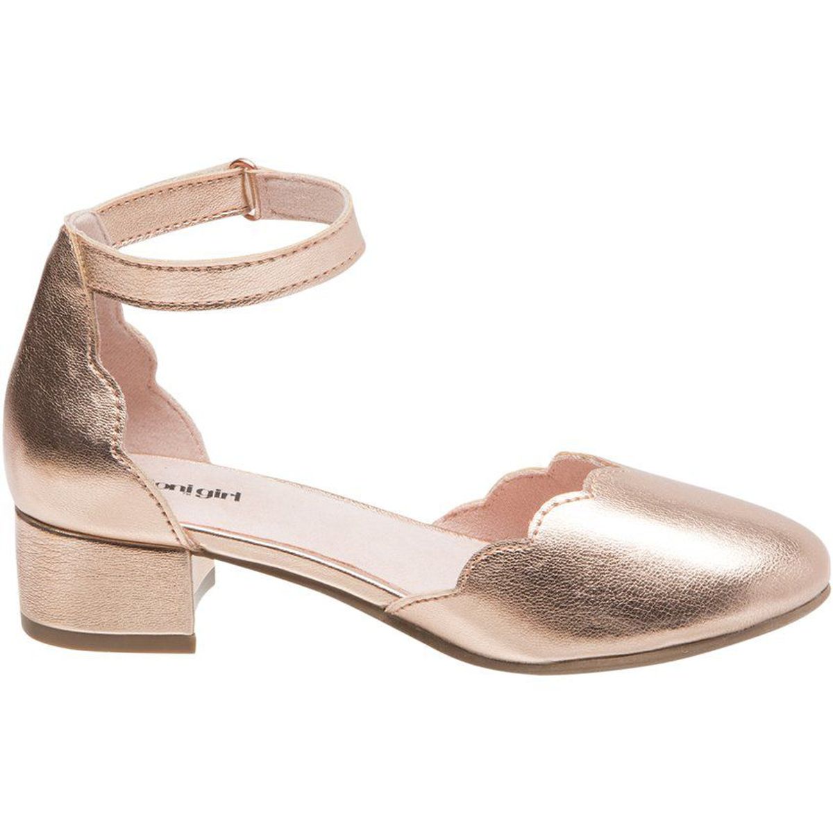 FIONI - Zapatos laney scallop para niñas  190324 metalico
